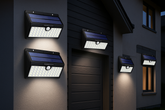 Solar-Powered Security Light - Motion Sensor, IP65 Waterproof 78 LEDs